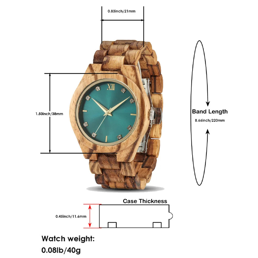 Unisex Wooden Bracelet Watches