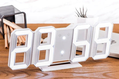 3D LED Digital Alarm Clock Wall Clock