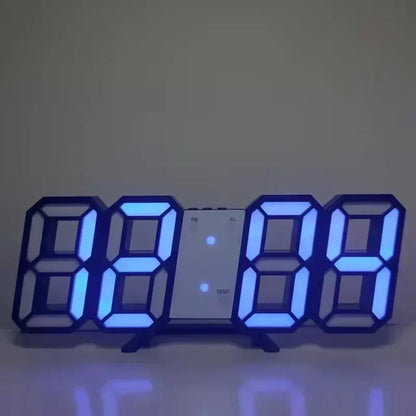 3D LED Digital Alarm Clock Wall Clock