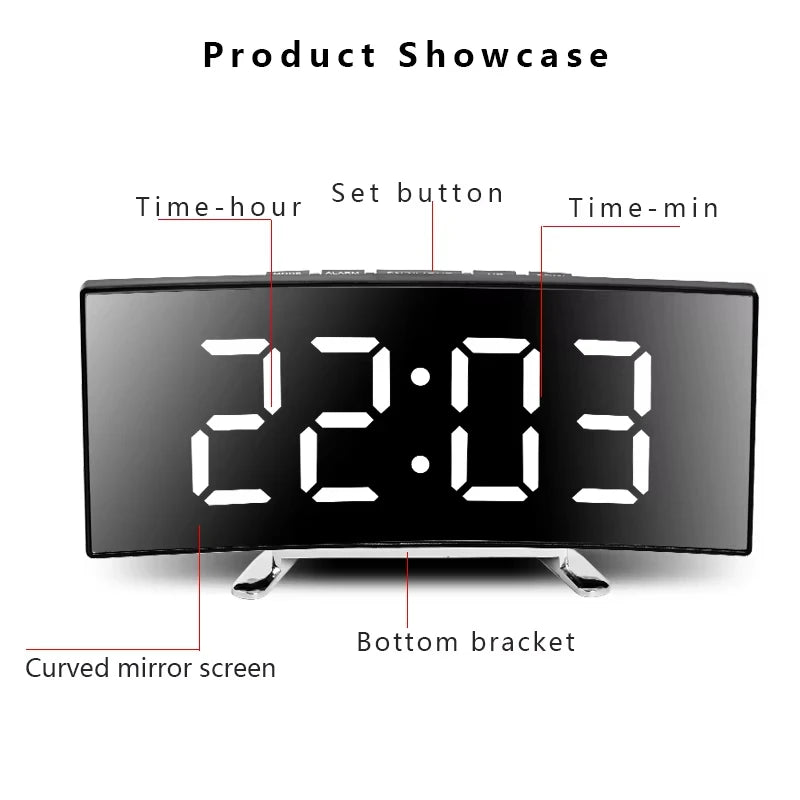 Electronic Alarm Clock Noiseless Design