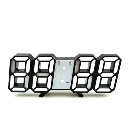 3D LED Digital Alarm Clock Wall Clock